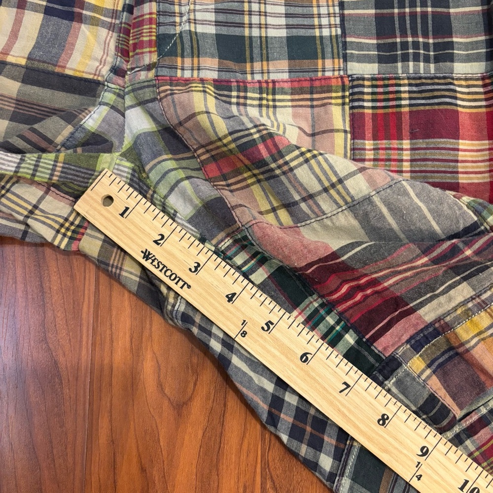 Ralph Lauren Madras Plaid Flat Front 9 inch Shorts Mens Size 29 - Picture 4 of 6